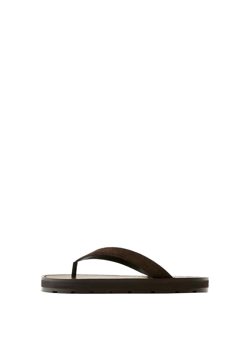 Сандалии с разделителем пальцев из кожи