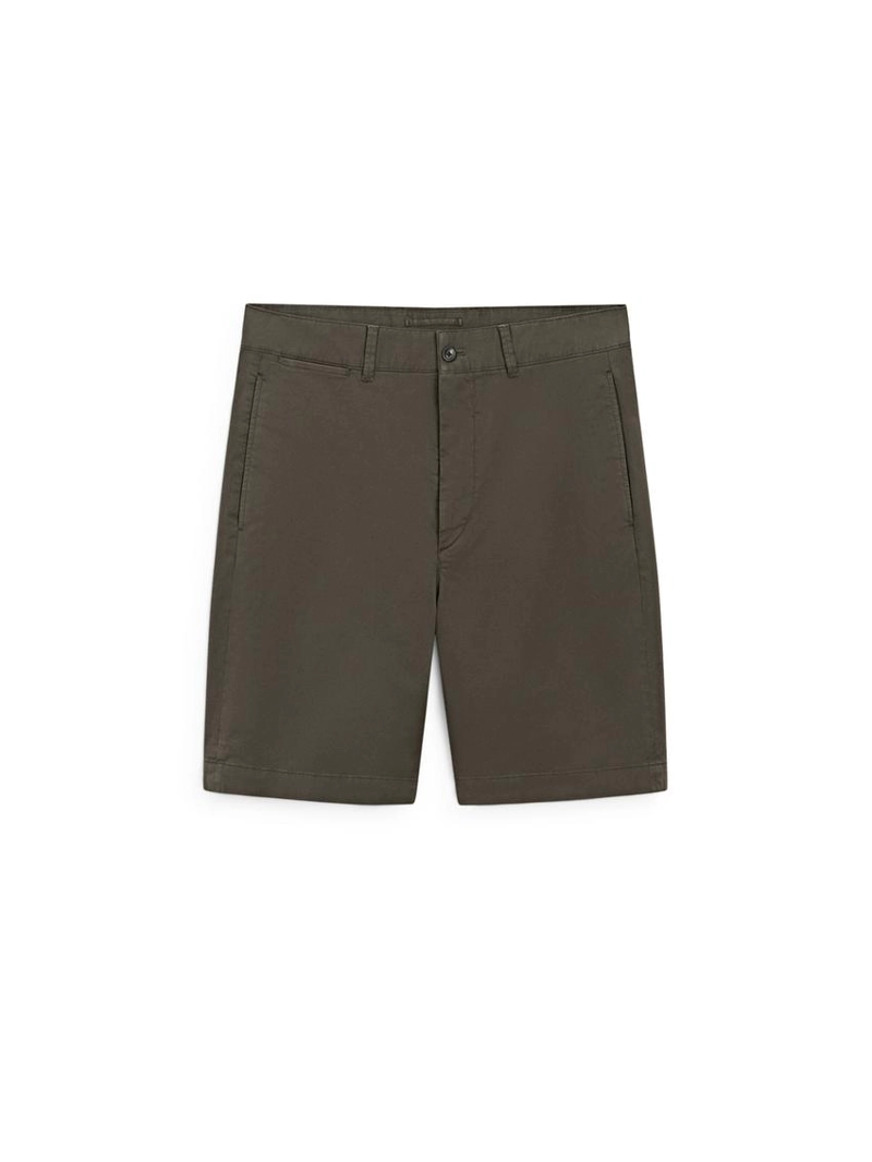 Шорты бермуды из хлопково-синтетической смеси с карманом