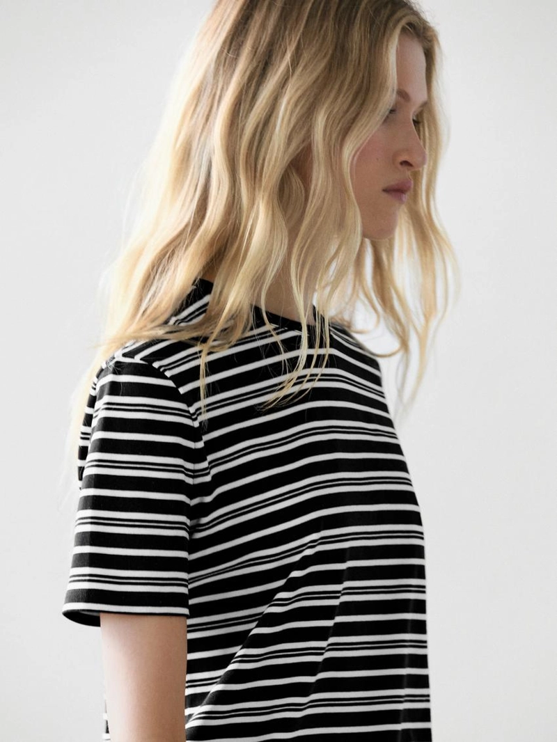 Футболка с коротким рукавом в полоску