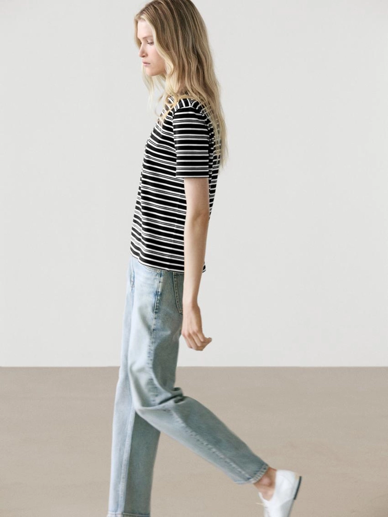 Футболка с коротким рукавом в полоску