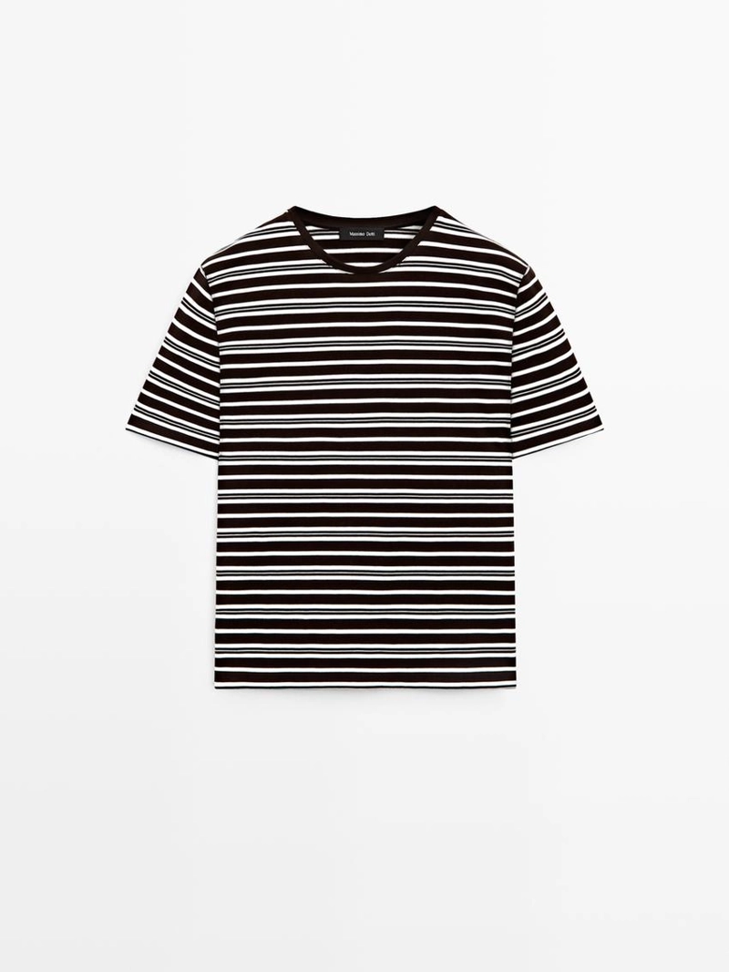Футболка с коротким рукавом в полоску