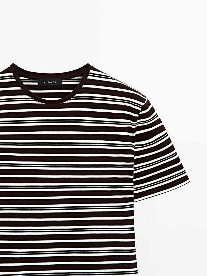 Футболка с коротким рукавом в полоску