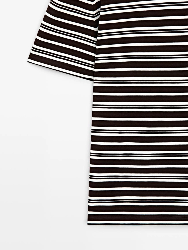 Футболка с коротким рукавом в полоску