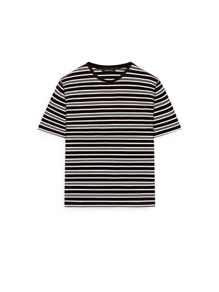 Футболка с коротким рукавом в полоску- Заказать в России