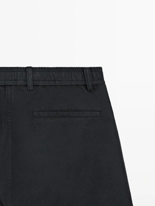 Бермуды из льняной смеси- Заказать в России