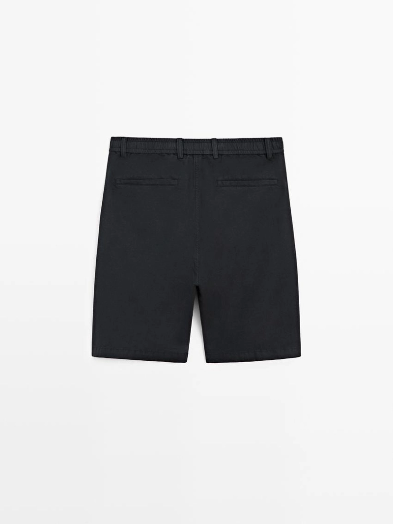 Бермуды из льняной смеси