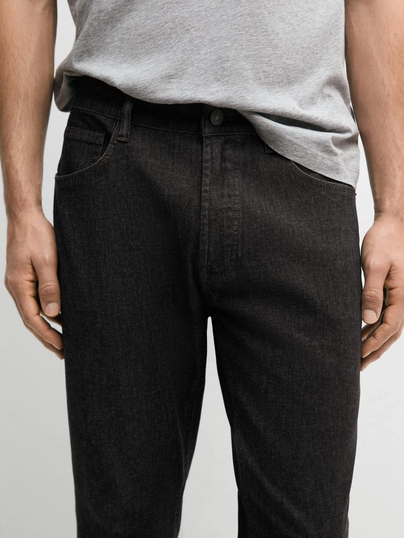 Джинсовые брюки свободного кроя с эффектом денима