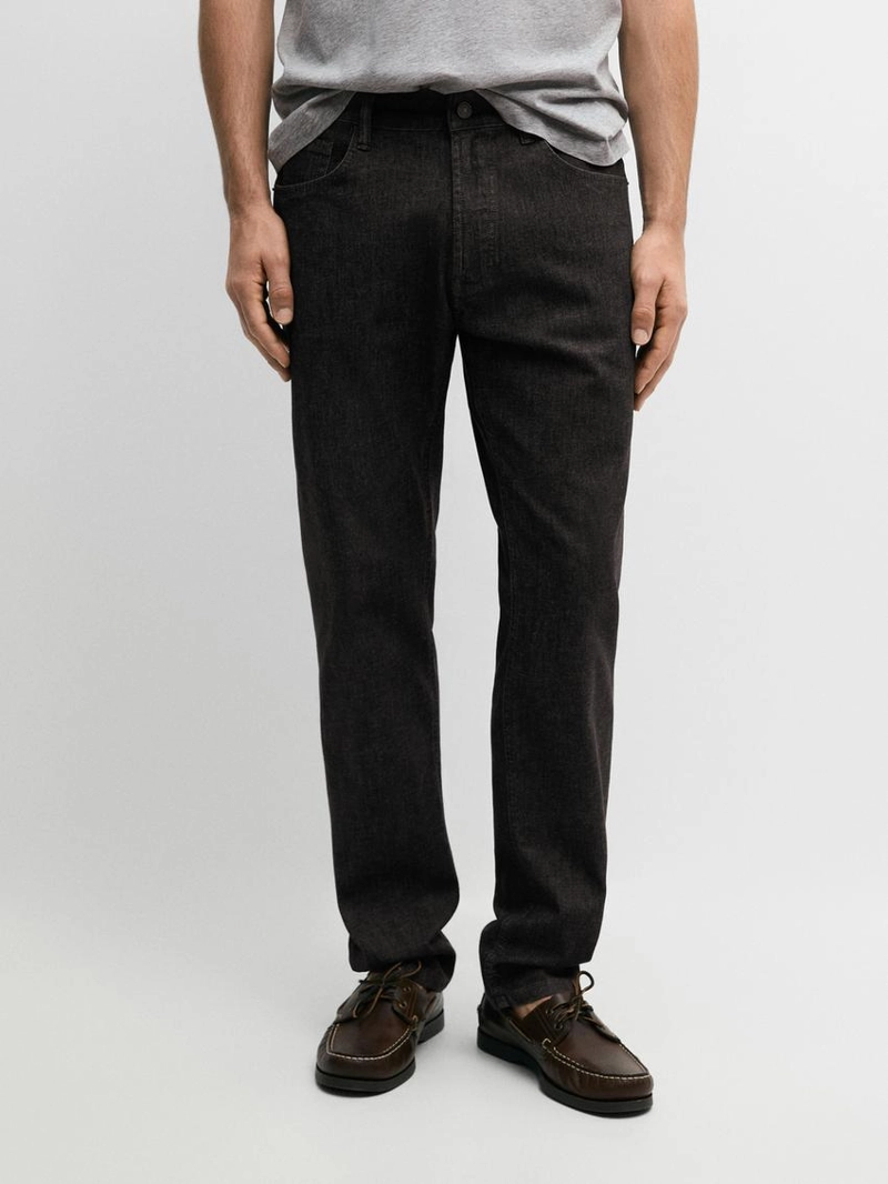 Джинсовые брюки свободного кроя с эффектом денима