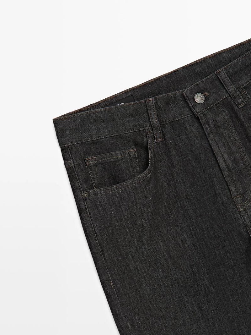 Джинсовые брюки свободного кроя с эффектом денима