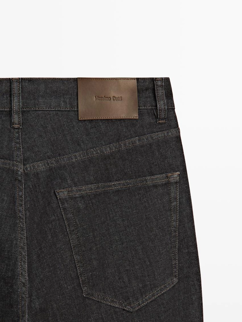 Джинсовые брюки свободного кроя с эффектом денима