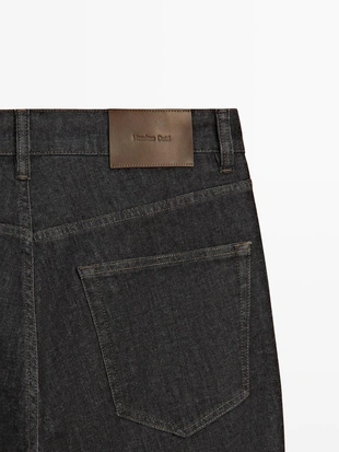 Джинсовые брюки свободного кроя с эффектом денима- Заказать в России