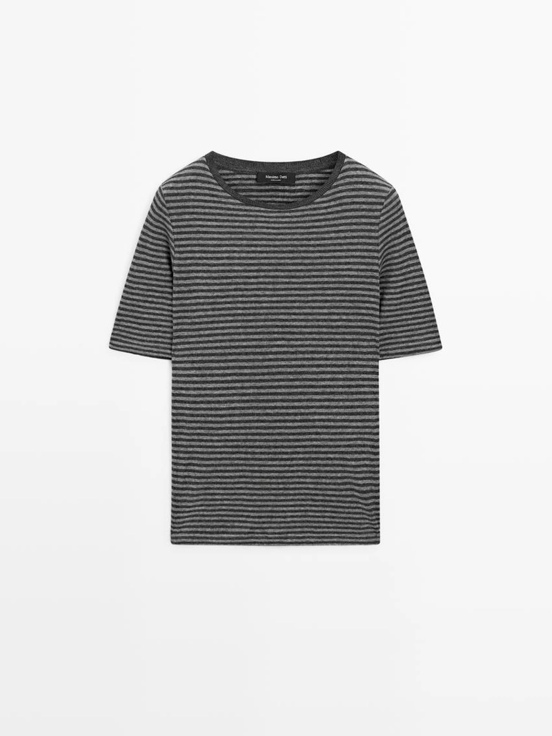 Рубашка с коротким рукавом в полоску