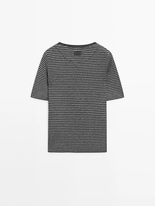 Рубашка с коротким рукавом в полоску- Заказать в России