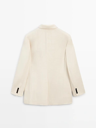 Пиджак из льняной смеси- Заказать в России