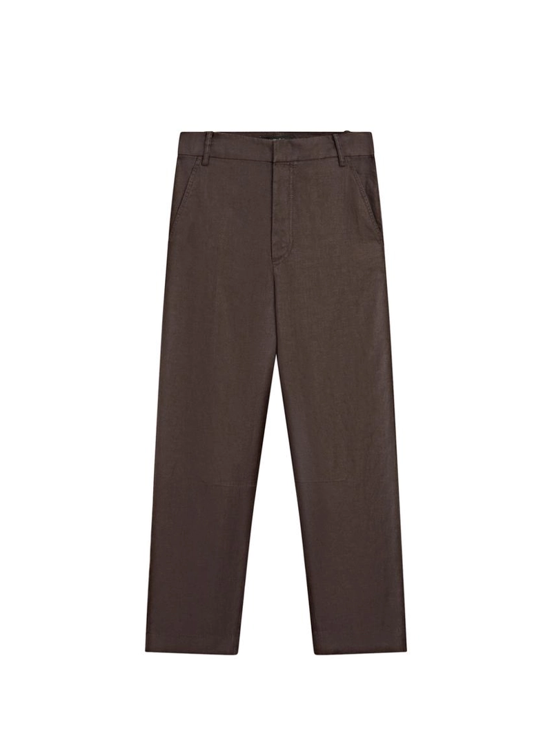 100% льняные брюки carrot fit