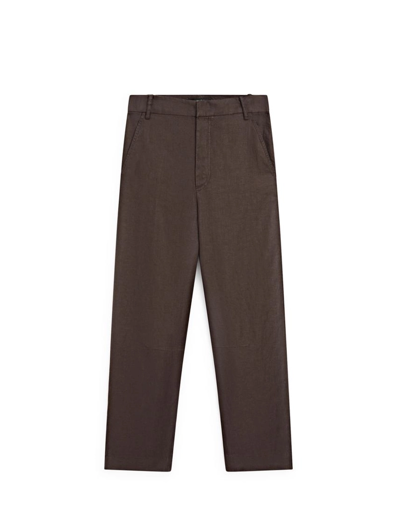 100% льняные брюки carrot fit