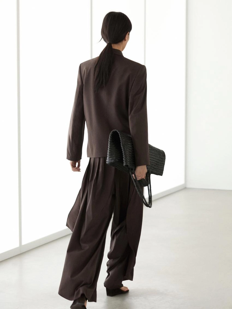 Пиджак из шерстяной смеси с деталью банта