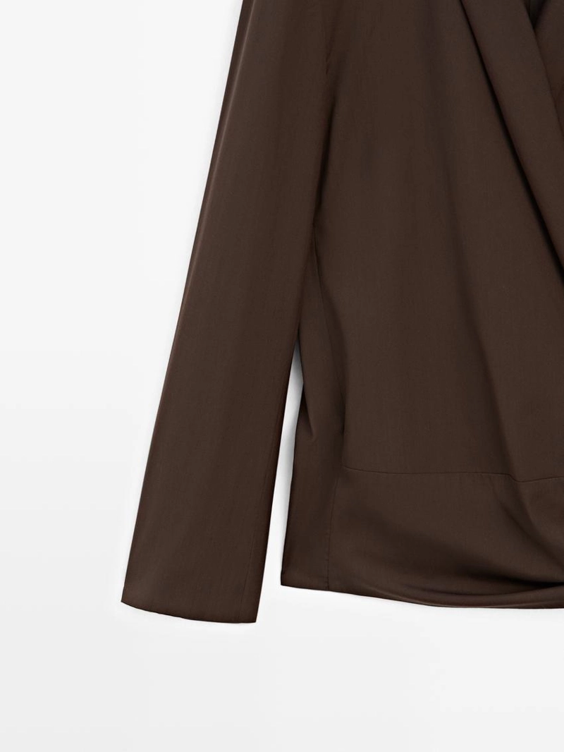 Пиджак из шерстяной смеси с деталью банта