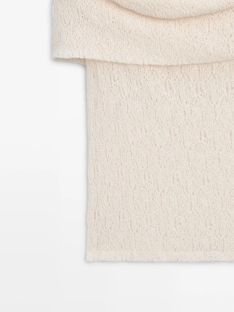 Топ с текстурой на одно плечо