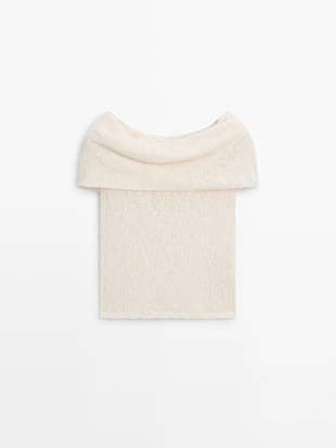 Топ с текстурой на одно плечо- Заказать в России