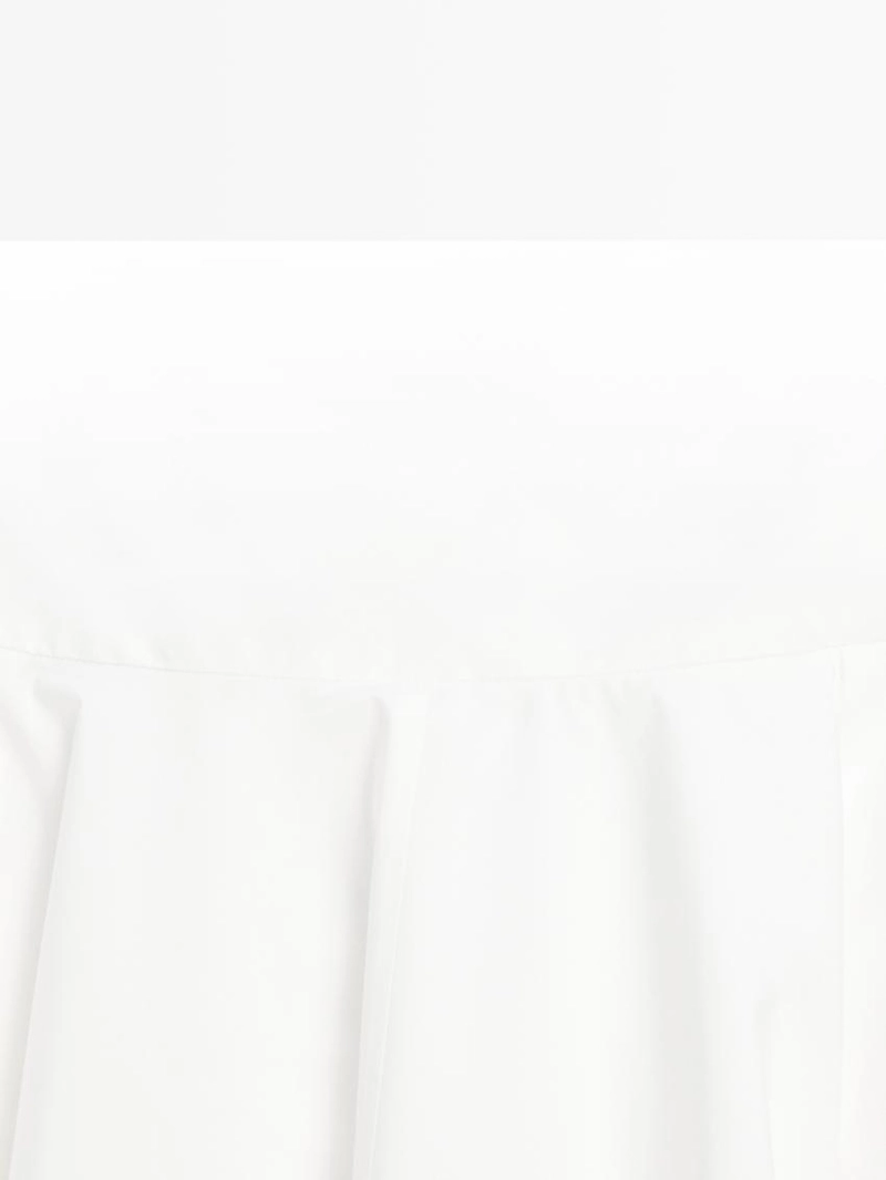 Юбка миди из 100% хлопка с деталями на подоле