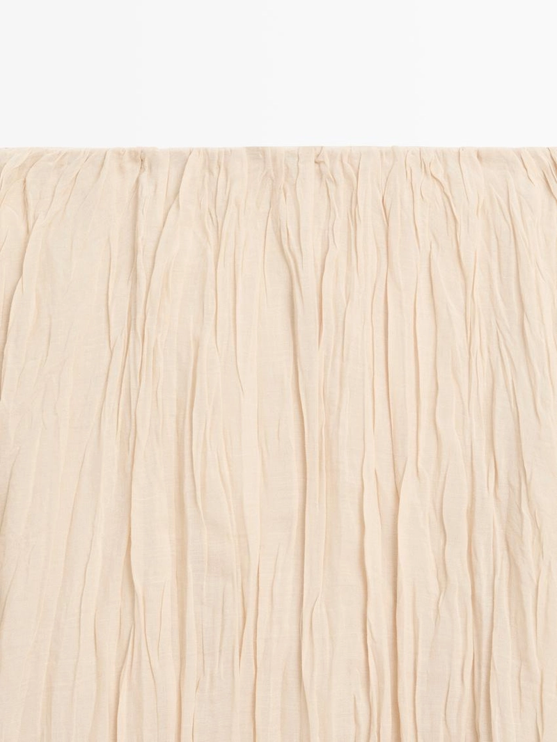 Пышная миди-юбка с деталями в складку