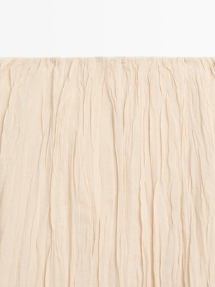 Пышная миди-юбка с деталями в складку- Заказать в России