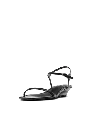 Сандалии на средней шпильке с ремешками из кожи- Заказать в России