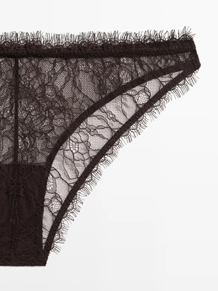 Купить Massimo Dutti Трусики с кружевным узором