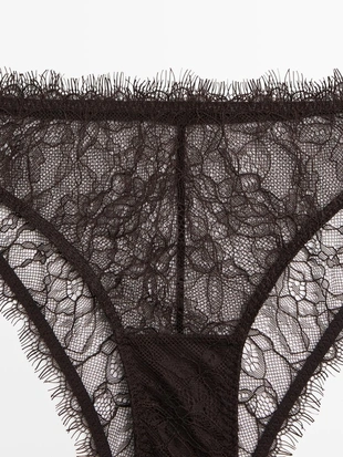 Трусики с кружевным узором- Заказать в России