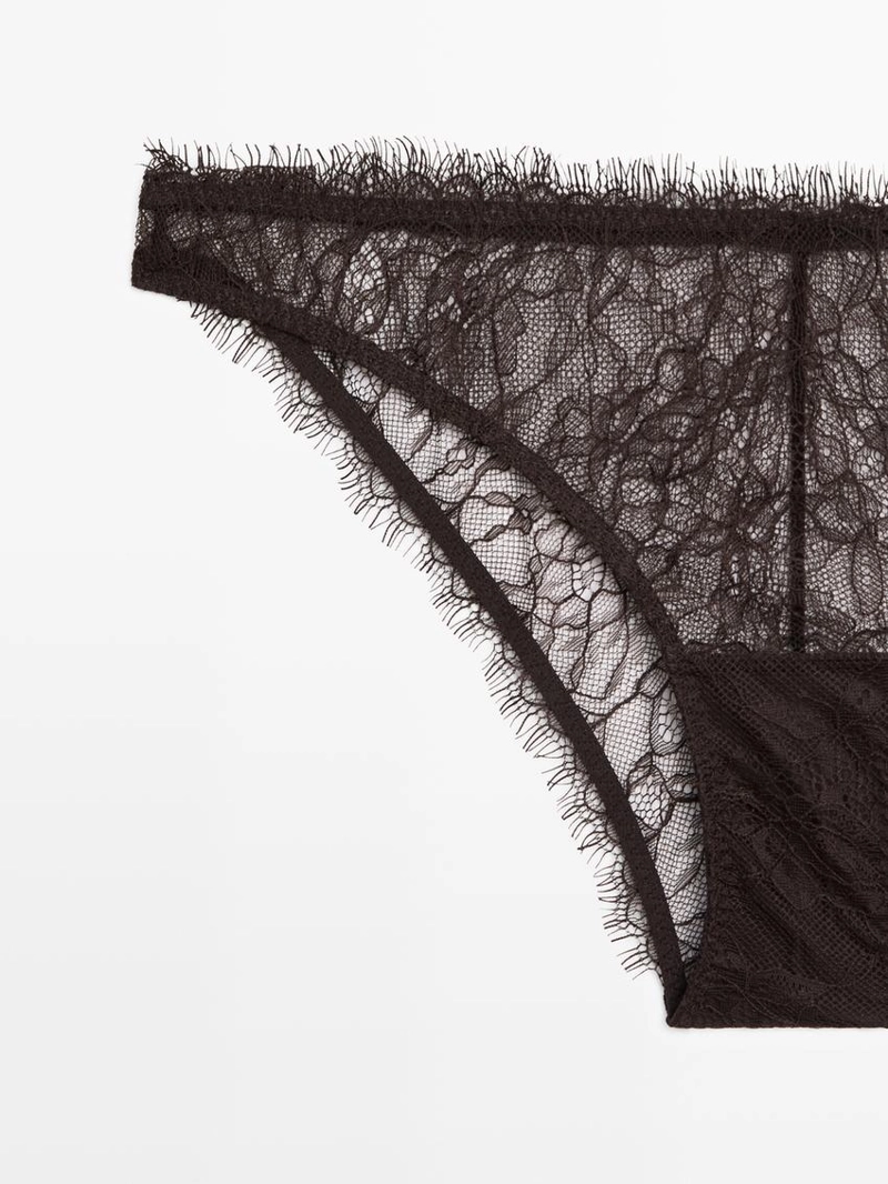 Трусики с кружевным узором