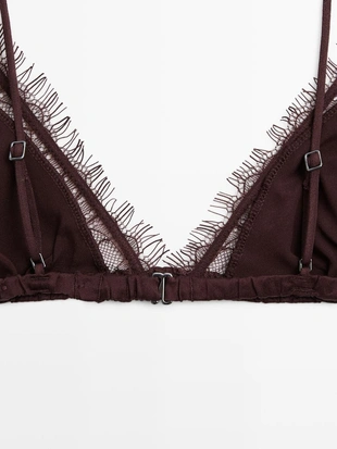 Трикотажный лиф из шелка и кружева- Заказать в России