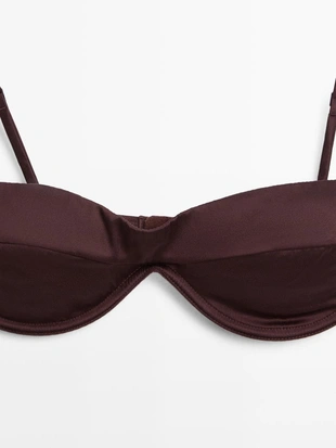 Бандо топ с корсетом и складочными деталями- Заказать в России