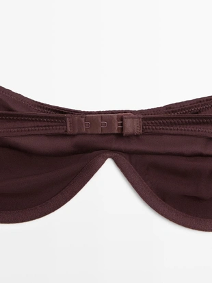 Бандо топ с корсетом и складочными деталями- Заказать в России