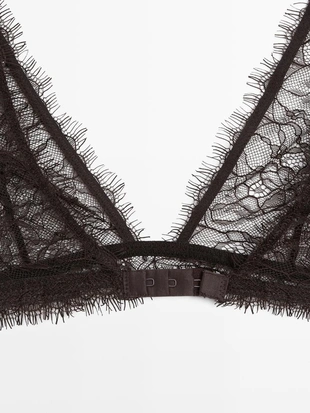 Бра легкая кружевная с цветочным узором- Заказать в России