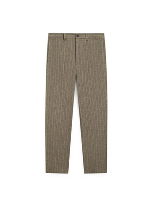 Полосатые льняные брюки massimo dutti- Заказать в России