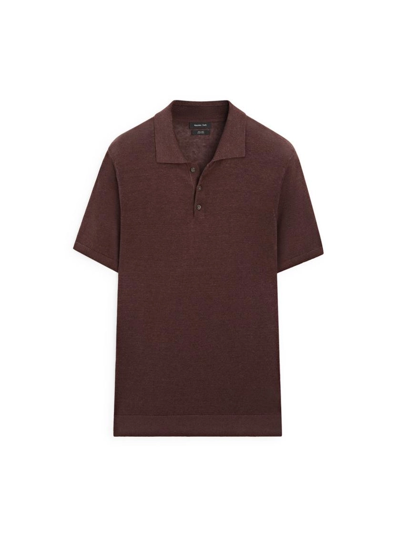 Поло-свитер из льна