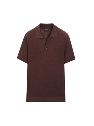 Поло-свитер из льна- Заказать в России