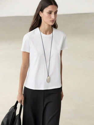 Футболка с коротким рукавом из 100% хлопка- Заказать в России