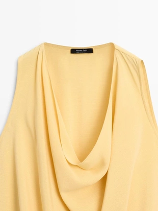 Длинный плавный асимметричный топ- Заказать в России