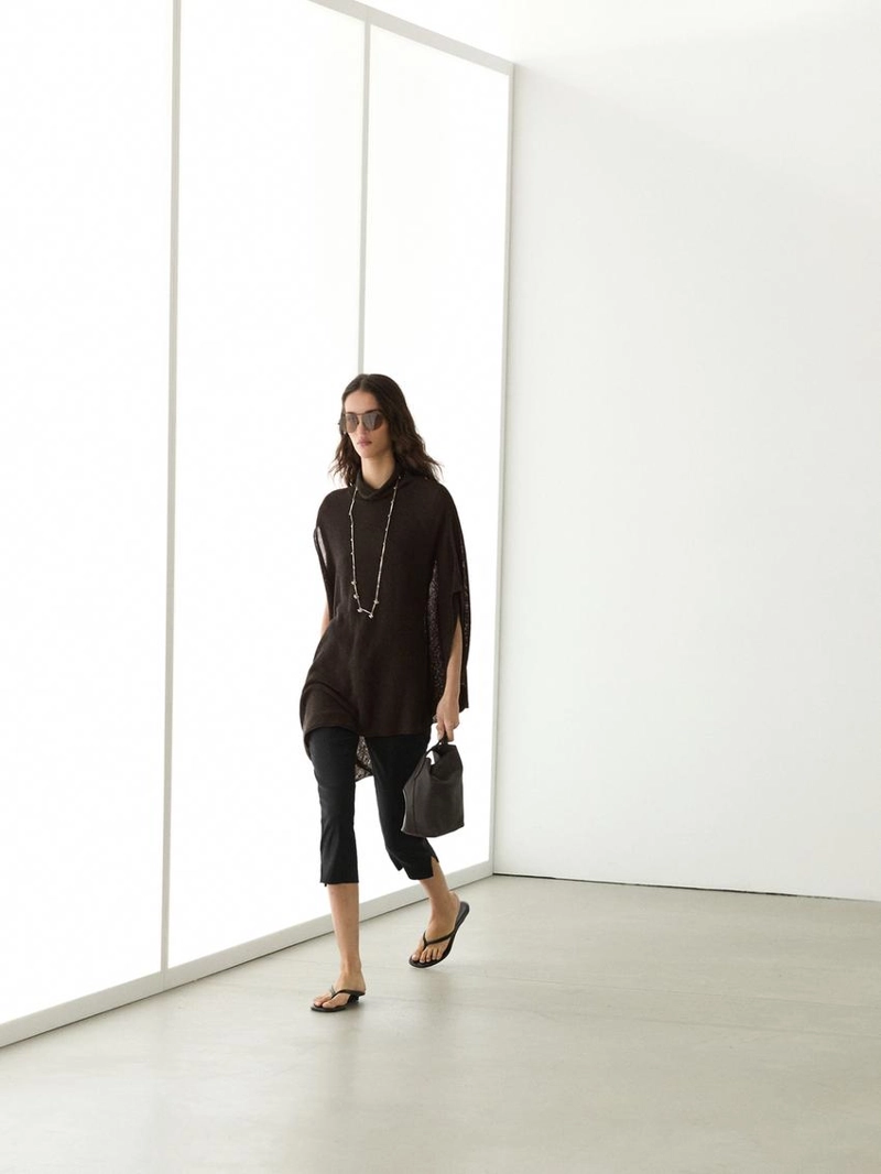 Палантин из хлопкового трикотажа