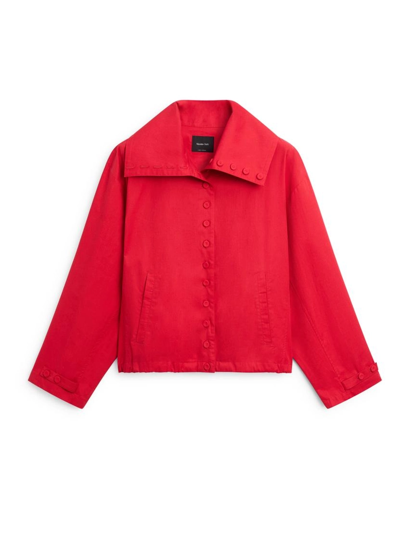 Легкая хлопковая куртка с пуговицами