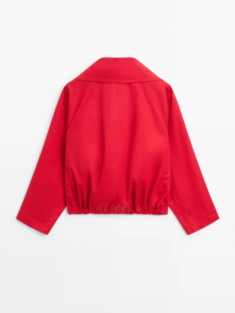 Легкая хлопковая куртка с пуговицами