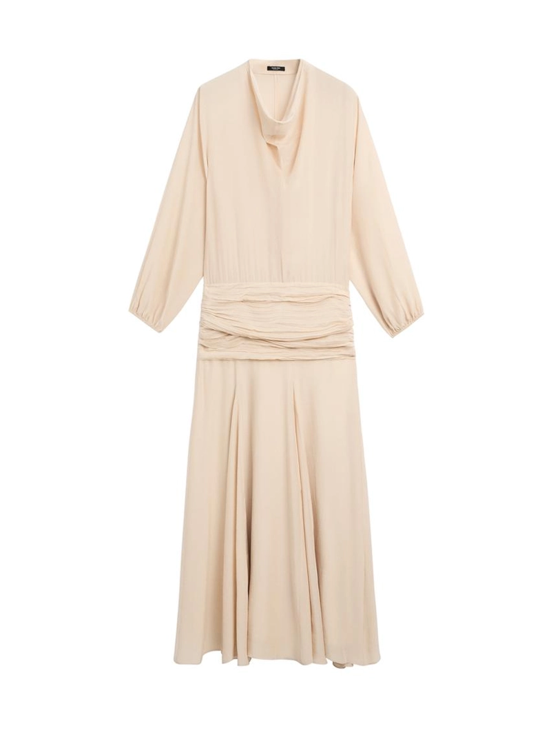 Длинное платье с оборками