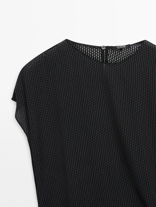 Длинное платье с принтом и деталью узла- Заказать в России