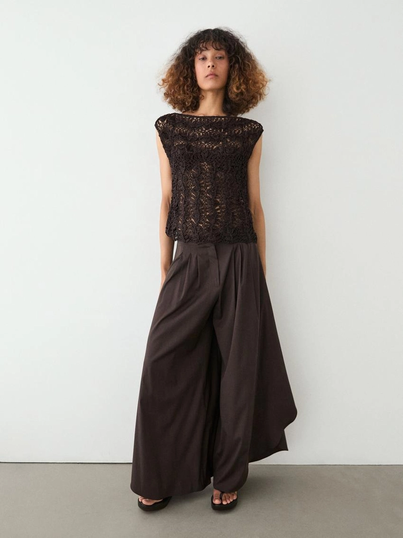 Топ из вязаного кружева