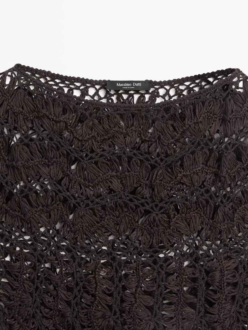 Топ из вязаного кружева