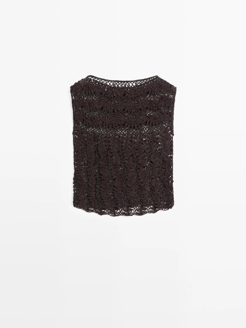 Топ из вязаного кружева