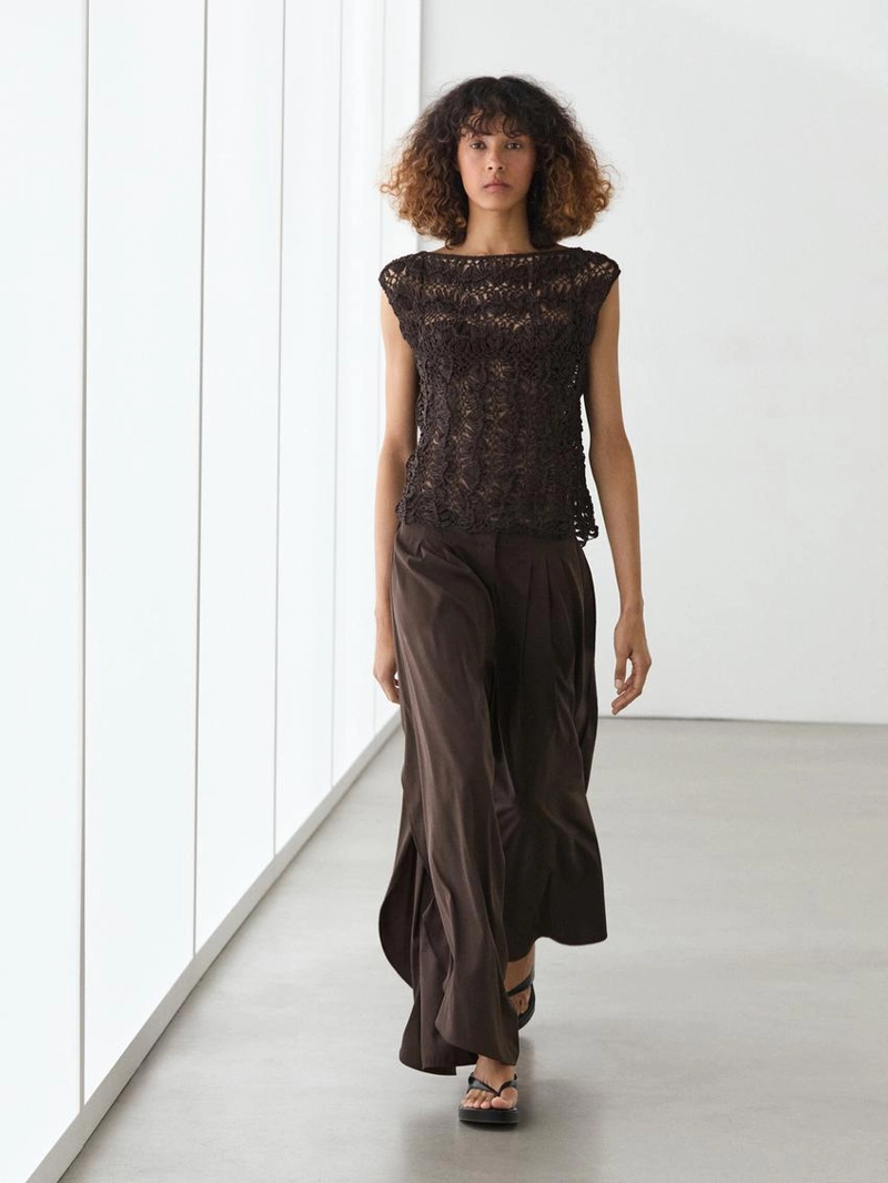 Топ из вязаного кружева