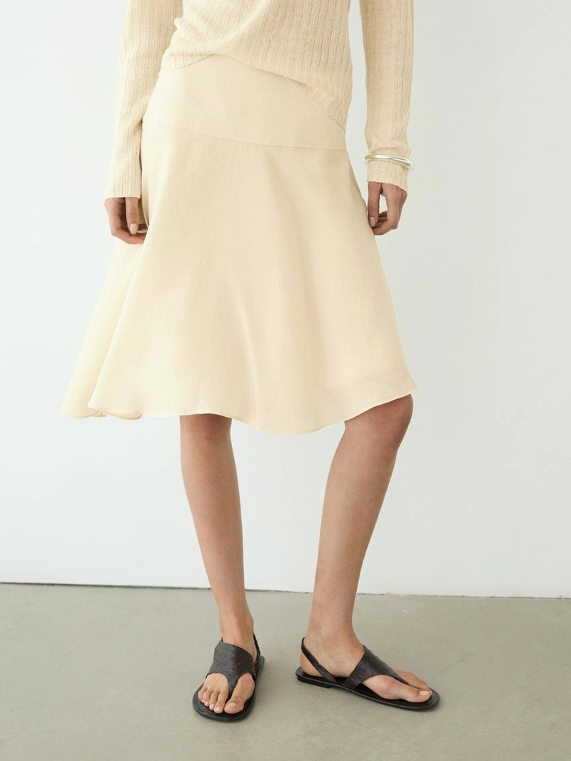 Юбка-миди с асимметричным подолом